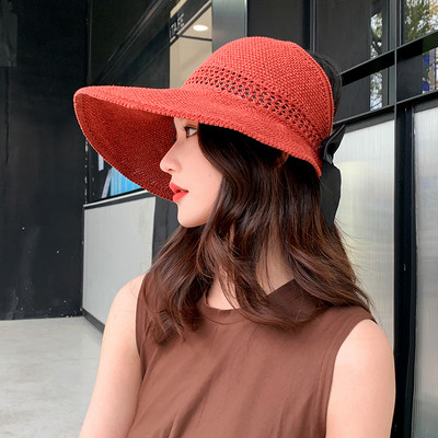 Μοντέρνο γυναικείο καπέλο με κορδέλα-δύο μοντέλα