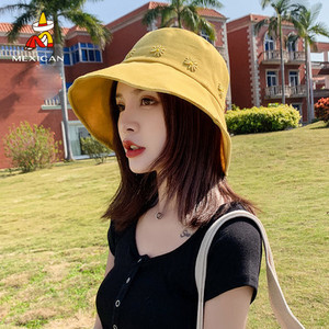 Pălărie de pescuit de damă modernă cu broderie - două modele