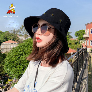 Pălărie de pescuit de damă modernă cu broderie - două modele