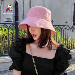 Pălărie de pescuit de damă modernă cu broderie - două modele