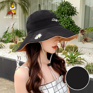 Pălărie de pescuit de damă modernă cu broderie - două modele