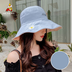 Pălărie de pescuit de damă modernă cu broderie - două modele