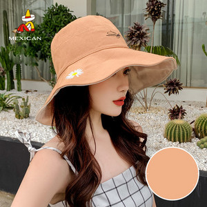 Pălărie de pescuit de damă modernă cu broderie - două modele