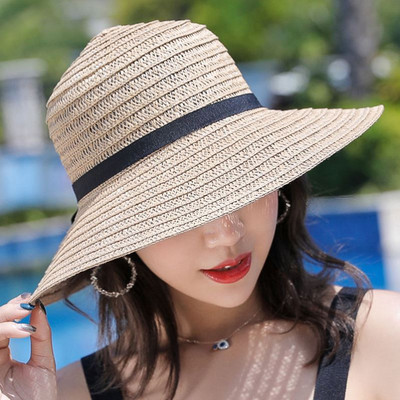 Γυναικείο αντηλιακό καπέλο με γείσο και κασκόλ