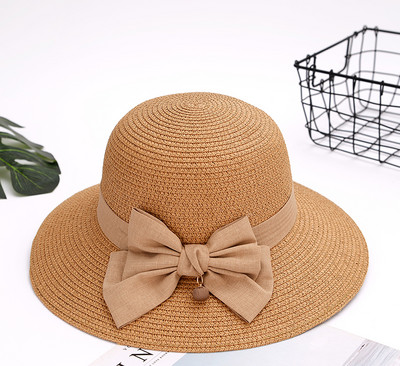 Καλοκαιρινό ψάθινο καπέλο με κορδέλα ή λουλούδια