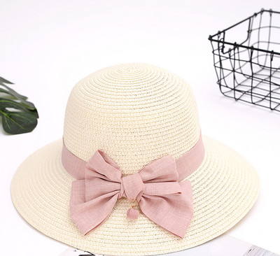 Καλοκαιρινό ψάθινο καπέλο με κορδέλα ή λουλούδια