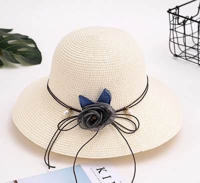 Καλοκαιρινό ψάθινο καπέλο με κορδέλα ή λουλούδια