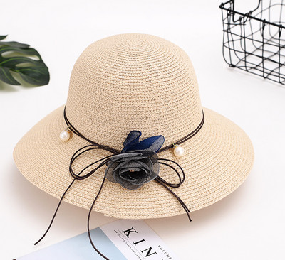 Καλοκαιρινό ψάθινο καπέλο με κορδέλα ή λουλούδια