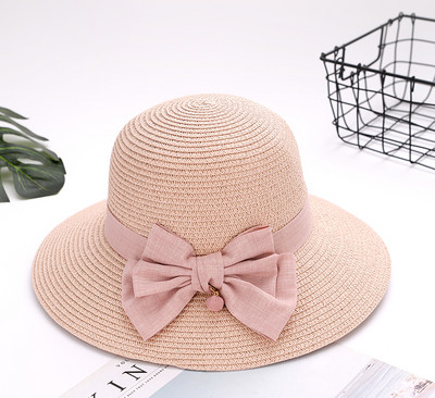 Καλοκαιρινό ψάθινο καπέλο με κορδέλα ή λουλούδια