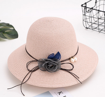 Καλοκαιρινό ψάθινο καπέλο με κορδέλα ή λουλούδια