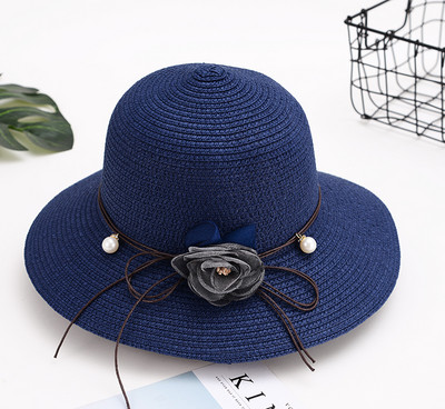 Καλοκαιρινό ψάθινο καπέλο με κορδέλα ή λουλούδια