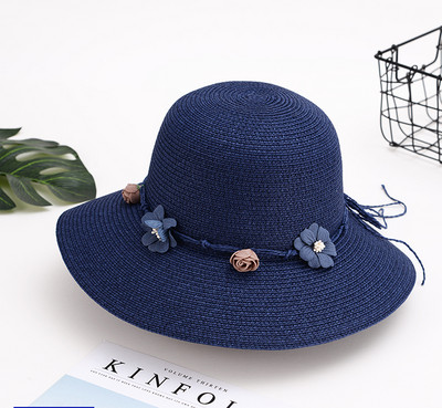 Καλοκαιρινό ψάθινο καπέλο με κορδέλα ή λουλούδια