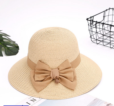 Καλοκαιρινό ψάθινο καπέλο με κορδέλα ή λουλούδια