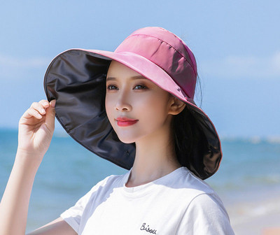 Γυναικείο αντηλιακό καπέλο με περιφέρια