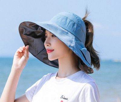 Γυναικείο αντηλιακό καπέλο με περιφέρια