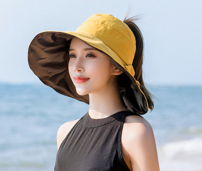 Γυναικείο αντηλιακό καπέλο με περιφέρια