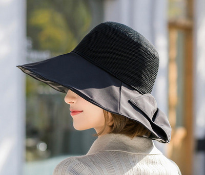 Γυναικείο αντηλιακό καπέλο με περιφέρια