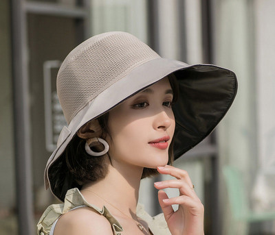 Γυναικείο αντηλιακό καπέλο με περιφέρια