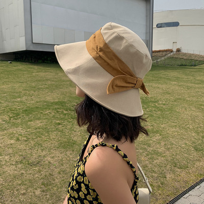 Γυναικείο καπέλο κατάλληλο για το καλοκαίρι με κορδέλα