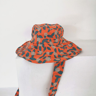 Πολύχρωμο γυναικείο καπέλο με κορδόνια και γείσο