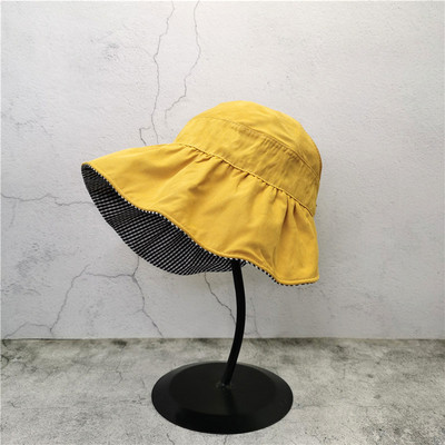 Γυναικείο αντηλιακό καπέλο με κορδόνια