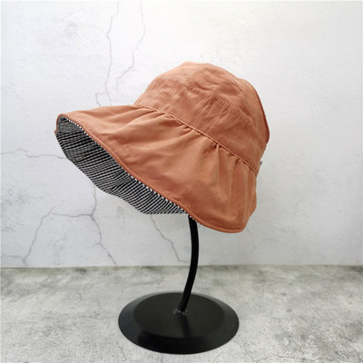 Γυναικείο αντηλιακό καπέλο με κορδόνια