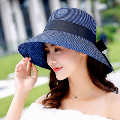 Ženski slamnati šešir za zaštitu od sunca - nekoliko modela