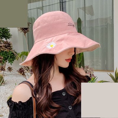 Palarie de dama cu franjuri si broderie de flori