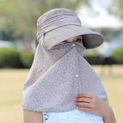 Μοντέρνο γυναικείο καπέλο με γείσο και κασκόλ - κατάλληλο για το καλοκαίρι