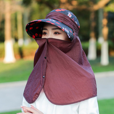 Μοντέρνο γυναικείο καπέλο με γείσο και κασκόλ - κατάλληλο για το καλοκαίρι