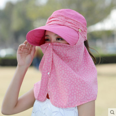 Μοντέρνο γυναικείο καπέλο με γείσο και κασκόλ - κατάλληλο για το καλοκαίρι