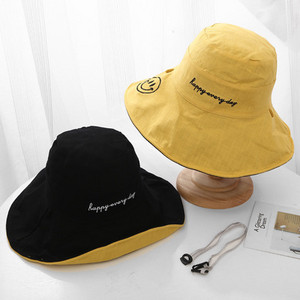 Palarie casual dama cu broderie si cravate