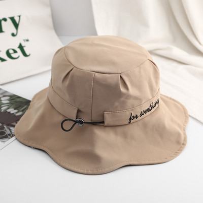 Palarie casual dama cu broderie si cravate