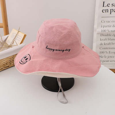 Palarie casual dama cu broderie si cravate