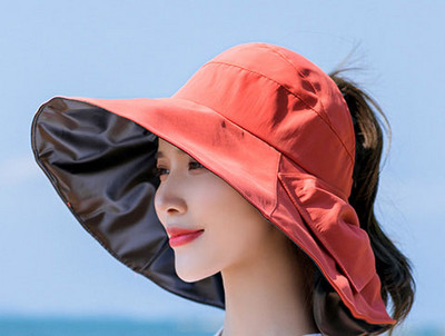 Γυναικείο αντηλιακό καπέλο με μεγάλο χείλος