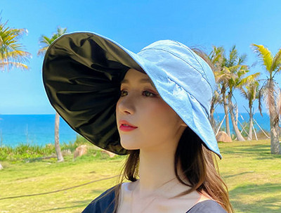 Γυναικείο αντηλιακό καπέλο με μεγάλο χείλος