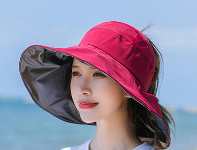 Γυναικείο αντηλιακό καπέλο με μεγάλο χείλος