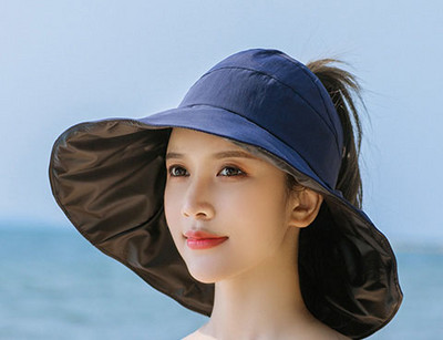 Γυναικείο αντηλιακό καπέλο με μεγάλο χείλος