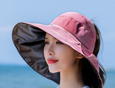 Γυναικείο αντηλιακό καπέλο με μεγάλο χείλος