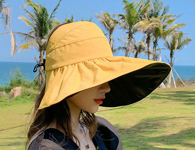 Γυναικείο αντηλιακό καπέλο με μεγάλο χείλος