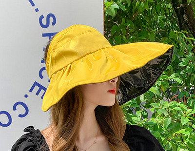 Γυναικείο αντηλιακό καπέλο με μεγάλο χείλος