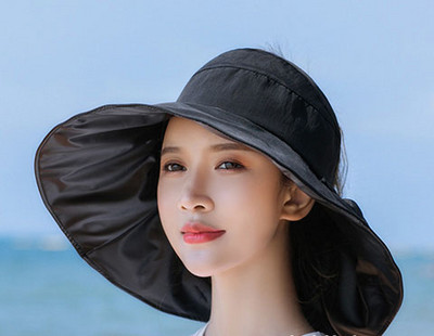 Γυναικείο αντηλιακό καπέλο με μεγάλο χείλος