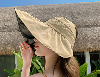 Γυναικείο αντηλιακό καπέλο με μεγάλο χείλος