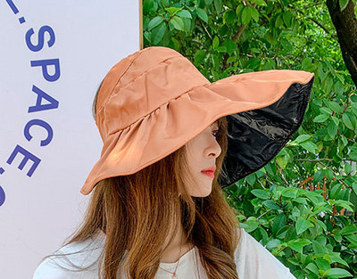 Γυναικείο αντηλιακό καπέλο με μεγάλο χείλος