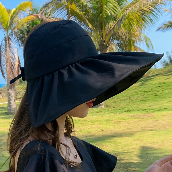 Γυναικείο αντηλιακό καπέλο με μεγάλο χείλος