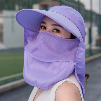 Γυναικείο καπέλο με γείσο και κασκόλ