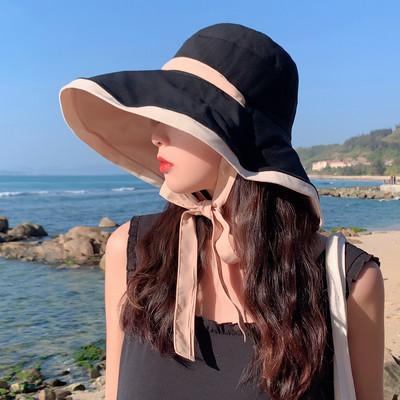 Γυναικείο casual καπέλο με κορδέλα και περιφέρια