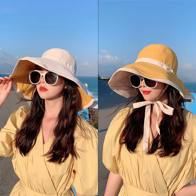 Palarie casual dama cu panglica si boru