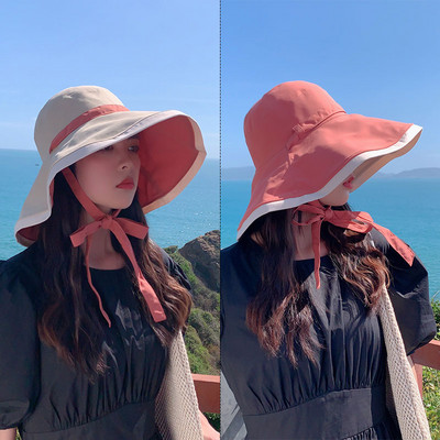 Palarie casual dama cu panglica si boru