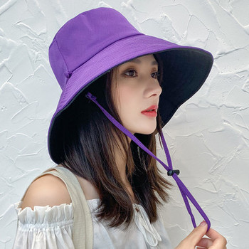 Γυναικείο καπέλο με περιφέρια σε διαφορετικά χρώματα